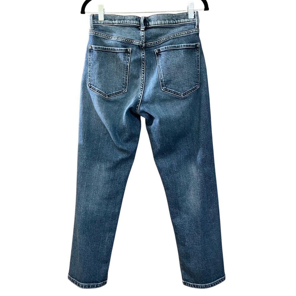 Banana Republic high rise straight leg medium wash jeans - Picture 2 of 12